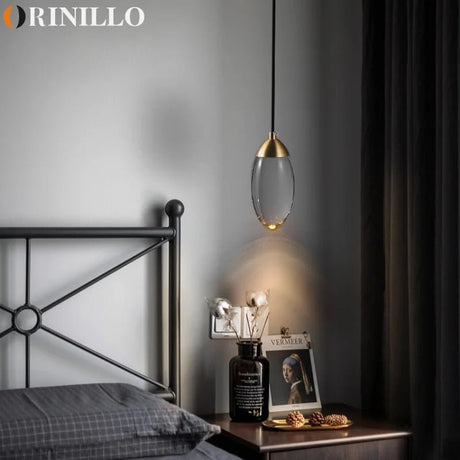 Modern Minimalist LED All Copper Chandelier - Hans Lumiere