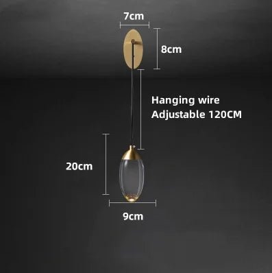 Modern Minimalist LED All Copper Chandelier - Hans Lumiere