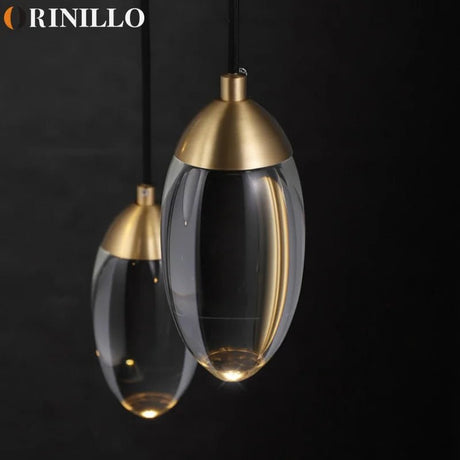 Modern Minimalist LED All Copper Chandelier - Hans Lumiere
