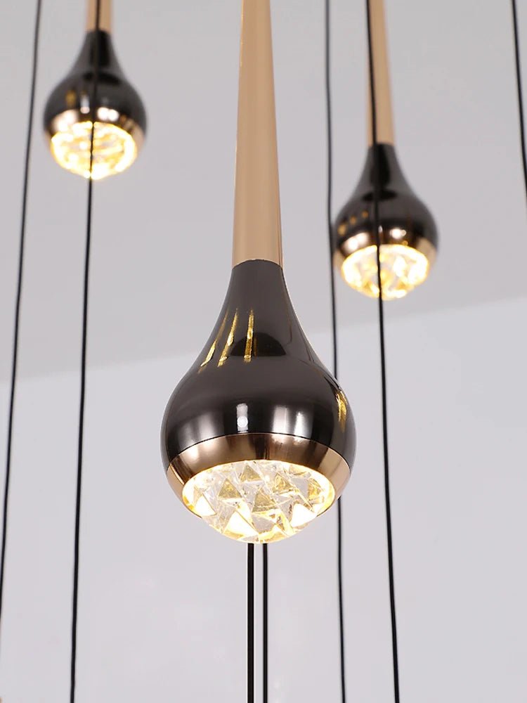 Modern Minimalist Staircase LED Chandelier - Hans Lumiere