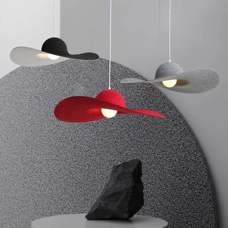 Modern Nordic Creative Hat Felt Pendant Lamp - Hans Lumiere