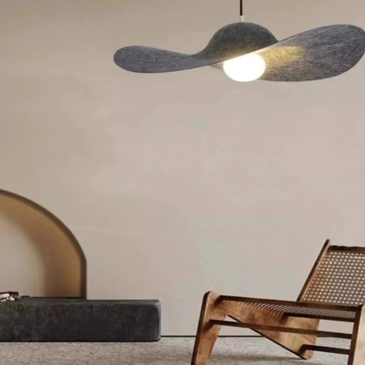 Modern Nordic Creative Hat Felt Pendant Lamp - Hans Lumiere