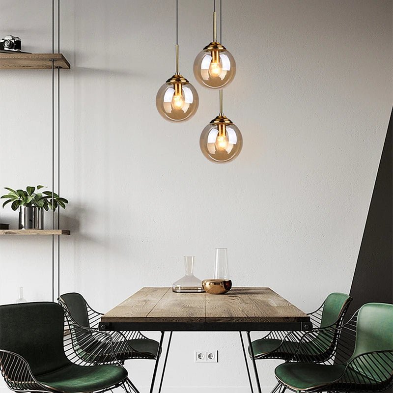 Modern Nordic Glass LED Pendant Light - Hans Lumiere