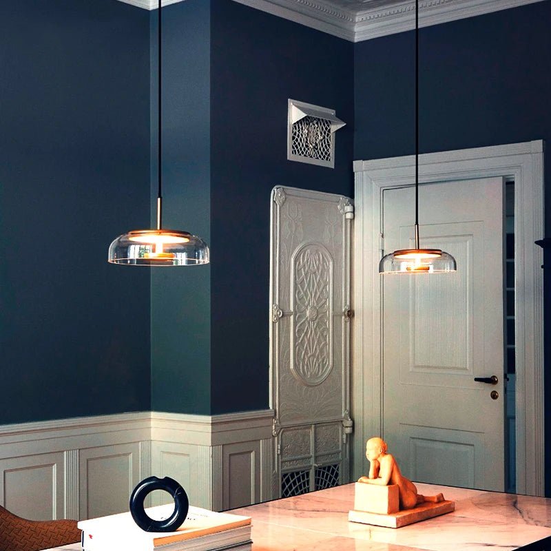 Modern Nordic Glass LED Pendant Lights - Hans Lumiere