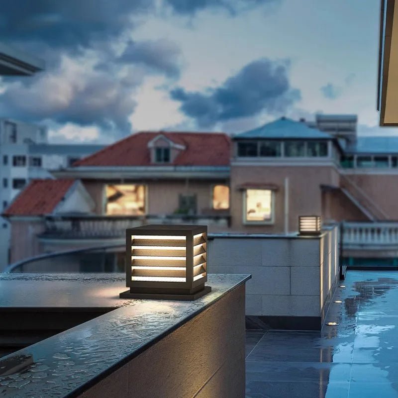 Modern Outdoor Waterproof IP65 LED Pillar Lawn Light - Hans Lumiere