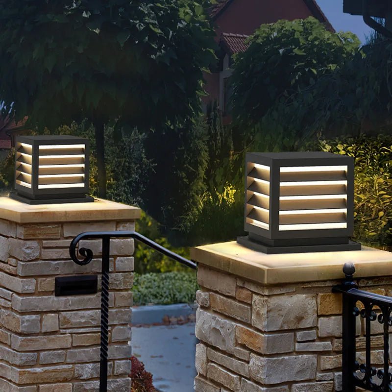 Modern Outdoor Waterproof IP65 LED Pillar Lawn Light - Hans Lumiere