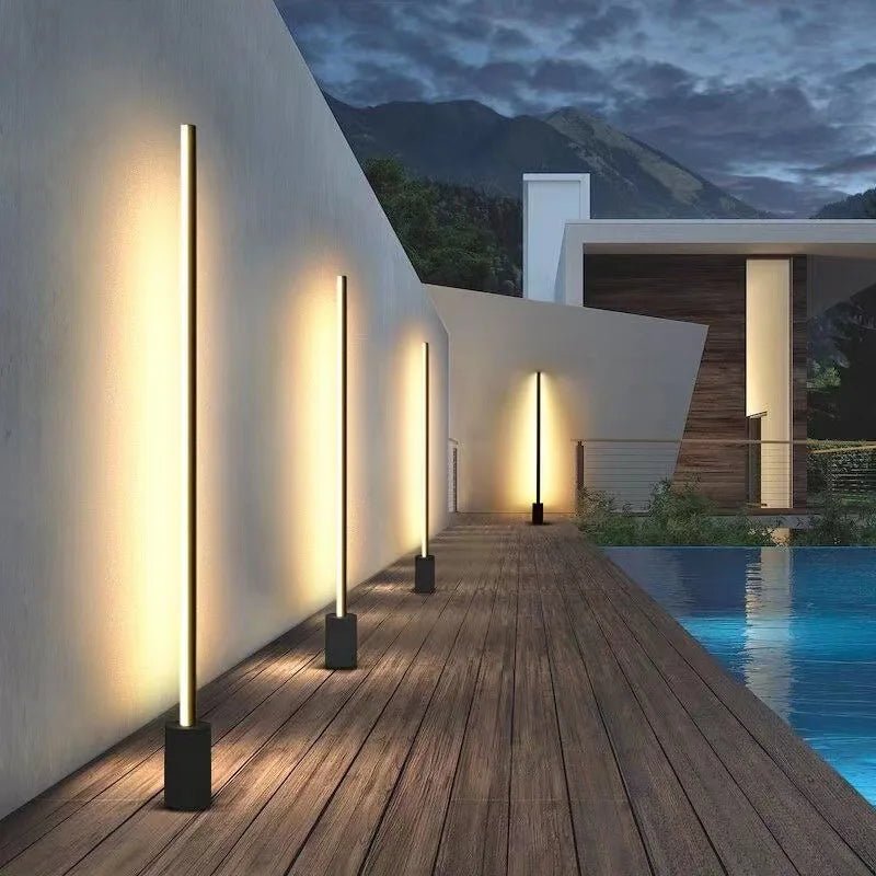 Modern Outdoor Waterproof LED Long Lawn Light - Hans Lumiere