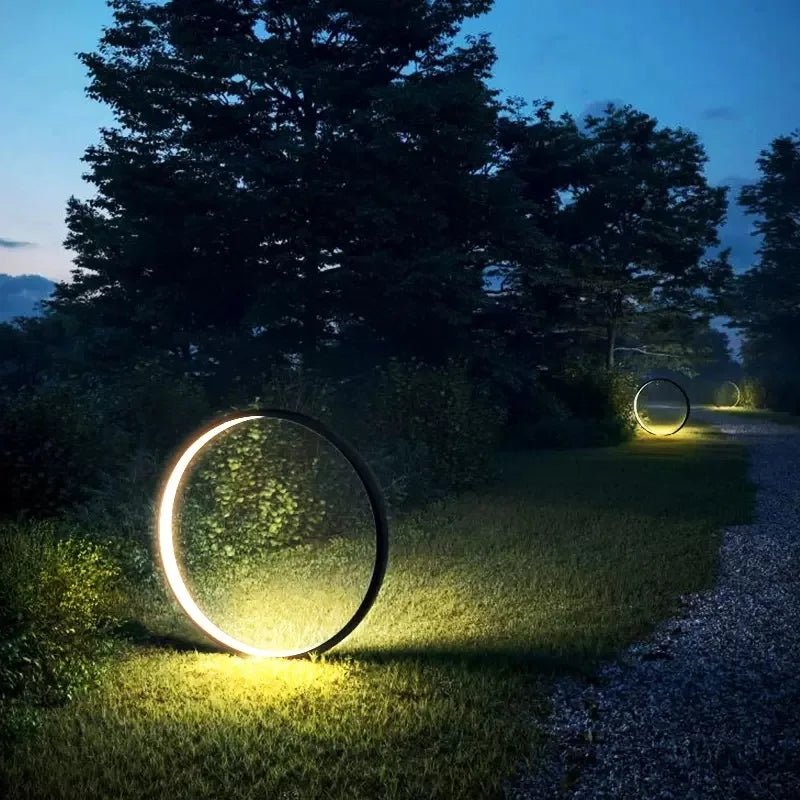 Modern Outdoor Waterproof Round LED Lawn Lamp - Hans Lumiere