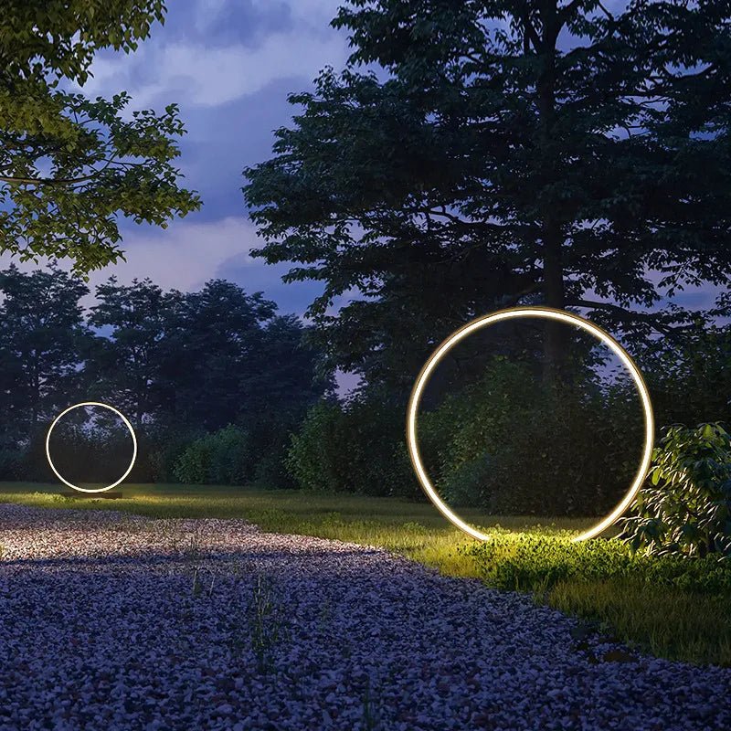 Modern Outdoor Waterproof Round LED Lawn Lamp - Hans Lumiere