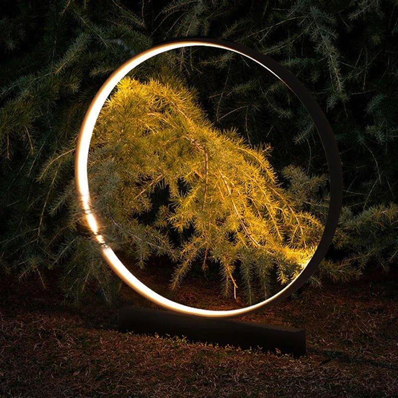 Modern Outdoor Waterproof Round LED Lawn Lamp - Hans Lumiere