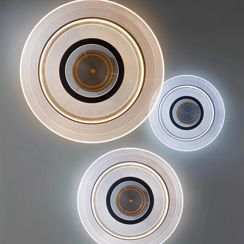 Modern Round Acrylic Pendant Light for Dining and Kitchen - Hans Lumiere
