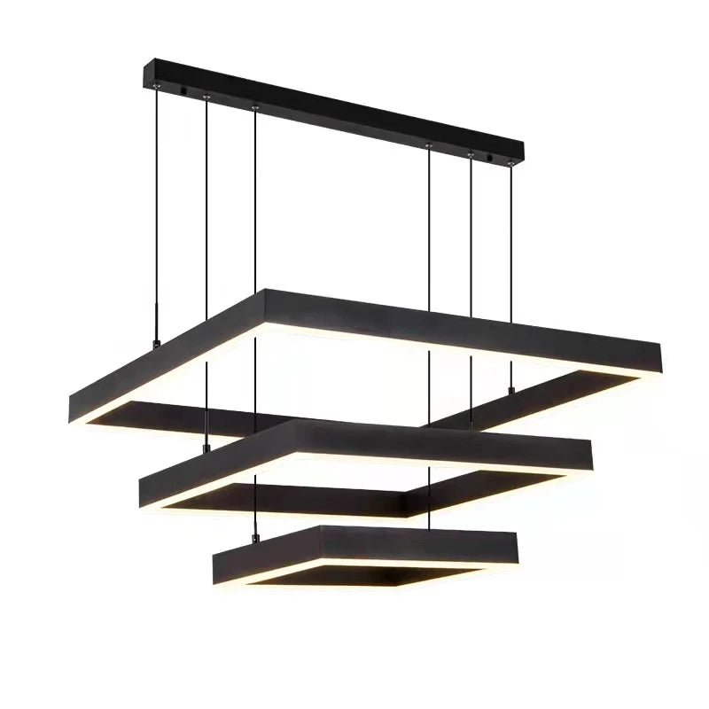 Modern Round LED Ring Chandelier for Living and Dining Room - Hans Lumiere