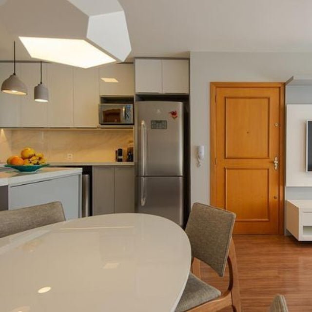 Modern Sample Faceted Wood Pendant Light - Hans Lumiere