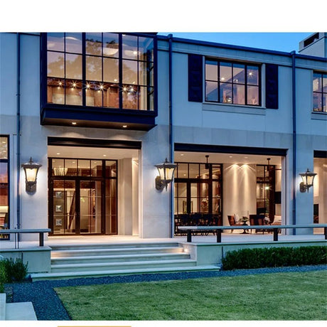 Modern Solar Outdoor Wall LED Light Fixture - Hans Lumiere