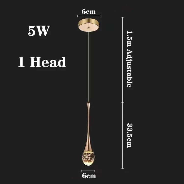 Modern Staircase LED Crystal Chandelier - Hans Lumiere