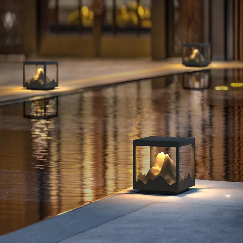 Modern Waterproof Solar Peak Lawn LED Lamp - Hans Lumiere