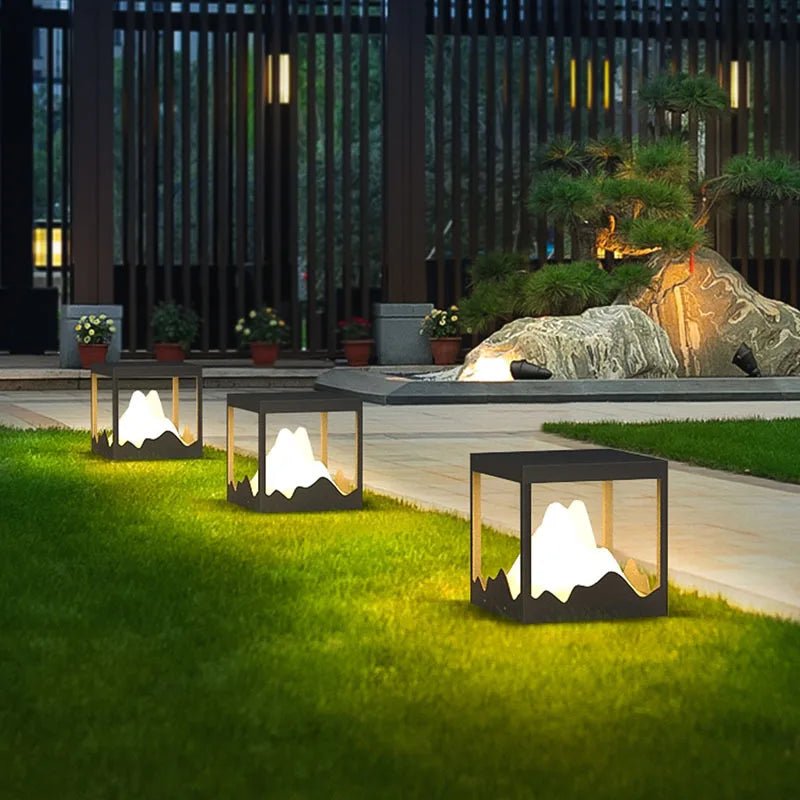Modern Waterproof Solar Peak Lawn LED Lamp - Hans Lumiere