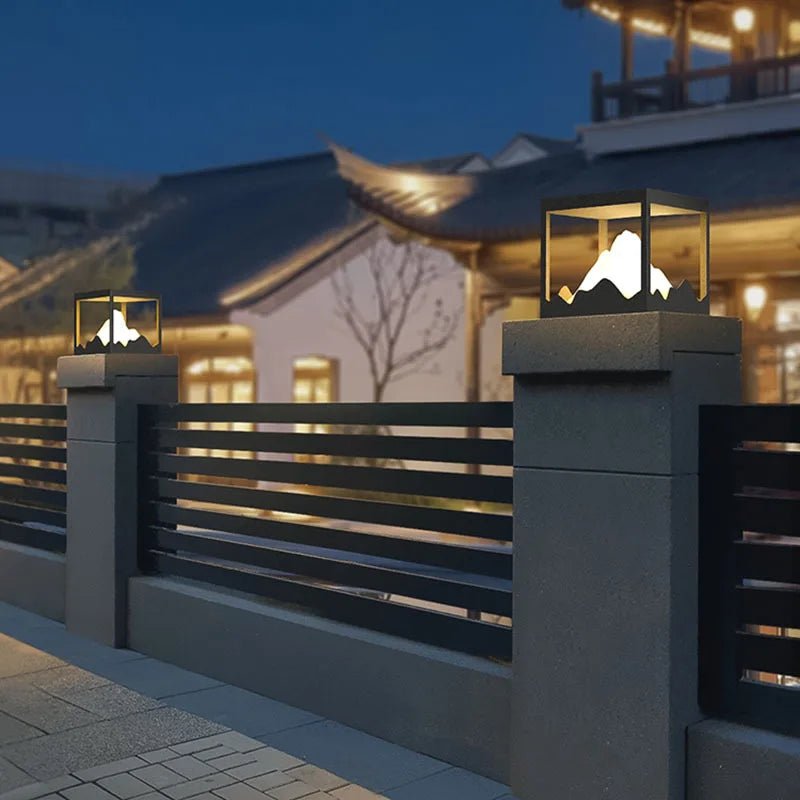 Modern Waterproof Solar Peak Lawn LED Lamp - Hans Lumiere