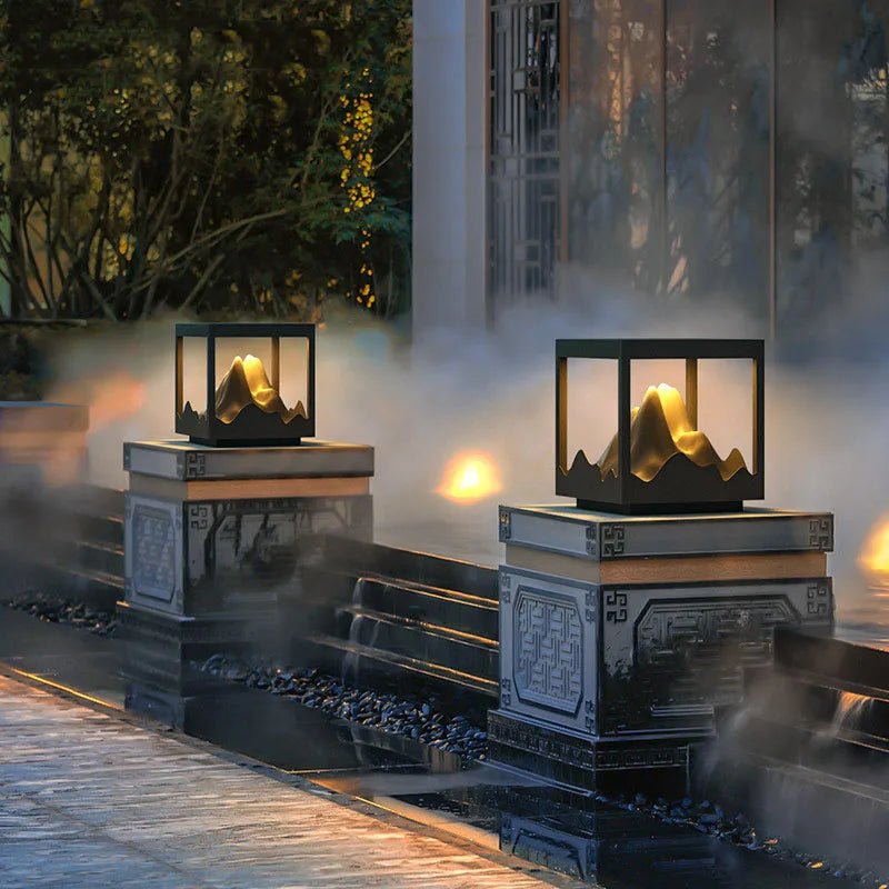 Modern Waterproof Solar Peak Lawn LED Lamp - Hans Lumiere