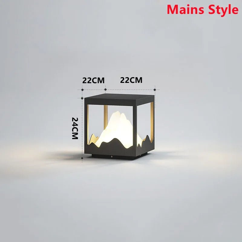 Modern Waterproof Solar Peak Lawn LED Lamp - Hans Lumiere