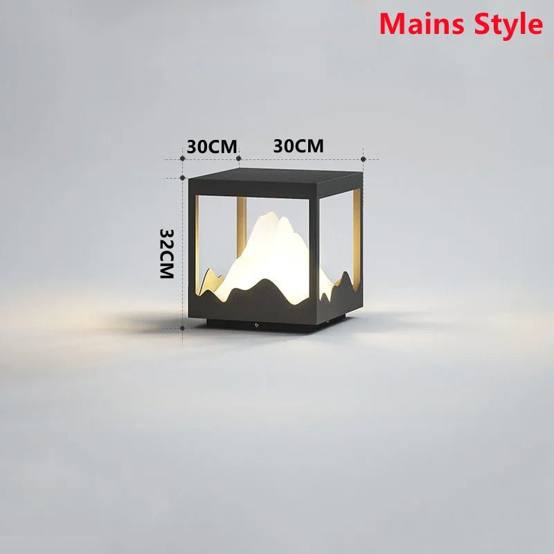 Modern Waterproof Solar Peak Lawn LED Lamp - Hans Lumiere