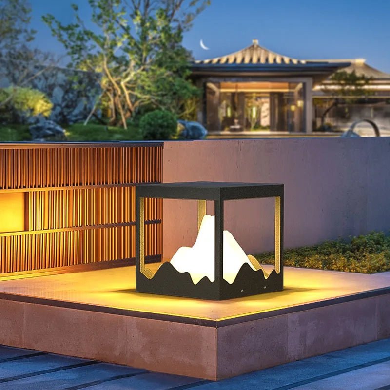 Modern Waterproof Solar Peak Lawn LED Lamp - Hans Lumiere