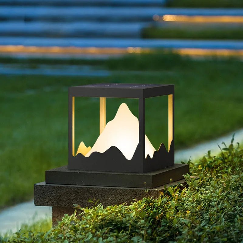 Modern Waterproof Solar Peak Lawn LED Lamp - Hans Lumiere