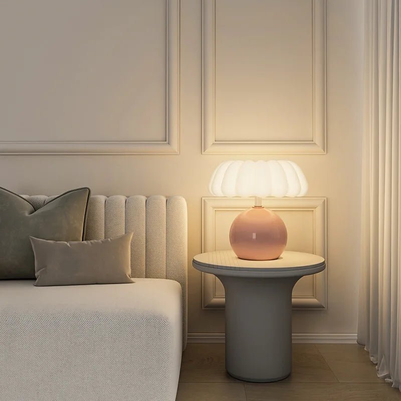 Mushroom Bedside Lamp – Cream Night Light for Kids' Rooms - Hans Lumiere