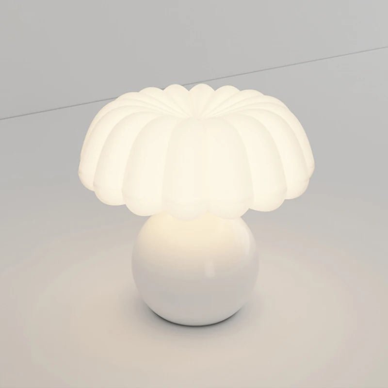 Mushroom Bedside Lamp – Cream Night Light for Kids' Rooms - Hans Lumiere