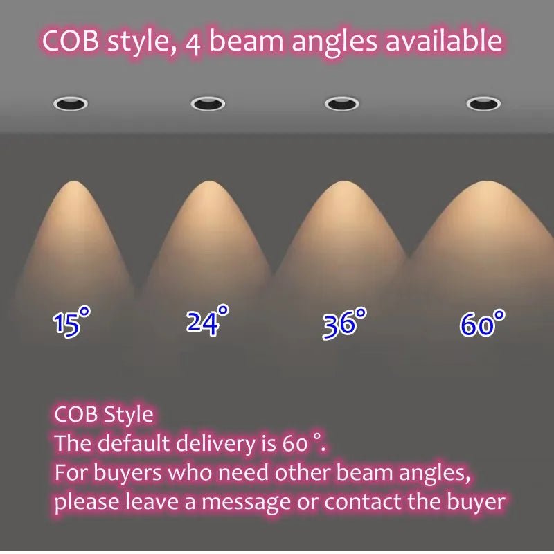 Narrow Frame Tricolor Changeable LED Embedded COB Spotlight - Hans Lumiere