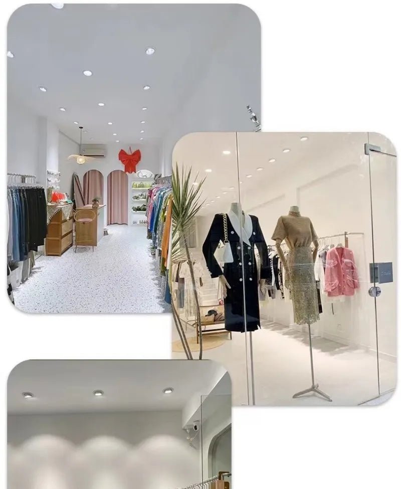 Narrow Frame Tricolor Changeable LED Embedded COB Spotlight - Hans Lumiere