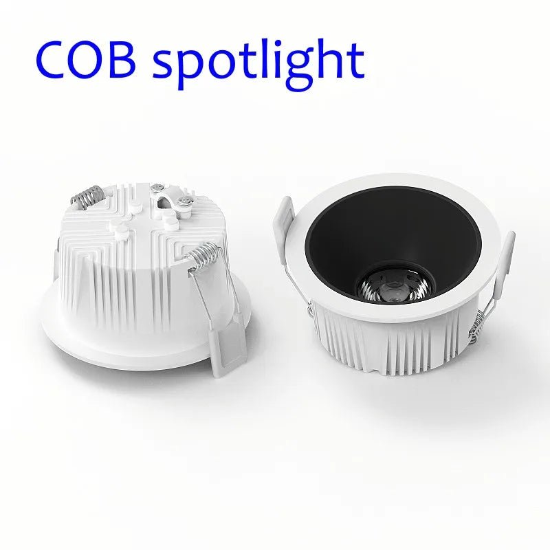 Narrow Frame Tricolor Changeable LED Embedded COB Spotlight - Hans Lumiere