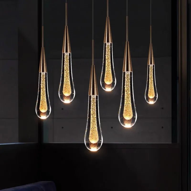 New Modern LED Crystal Chandelier Art Luster - Hans Lumiere