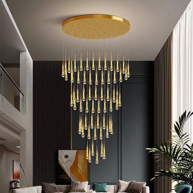 New Modern LED Crystal Chandelier Art Luster - Hans Lumiere