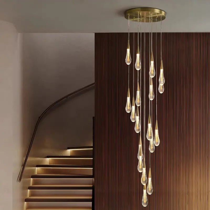New Modern LED Crystal Chandelier Art Luster - Hans Lumiere
