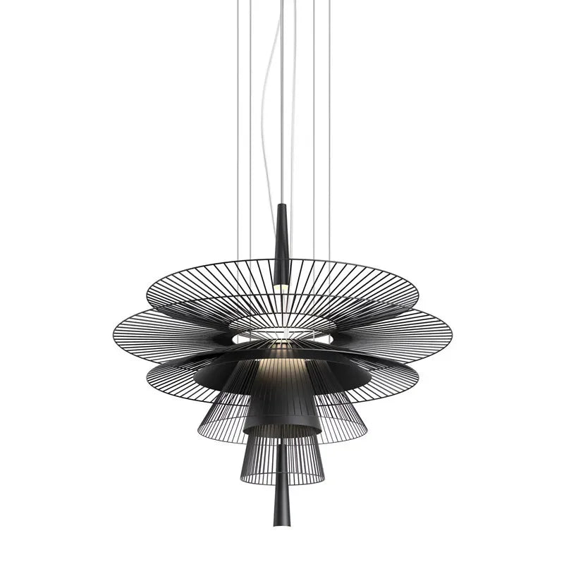 New Trend Luxury Metal Cord LED Chandelier Pendant Lighting - Hans Lumiere