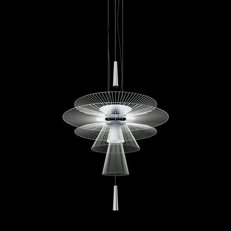 New Trend Luxury Metal Cord LED Chandelier Pendant Lighting - Hans Lumiere