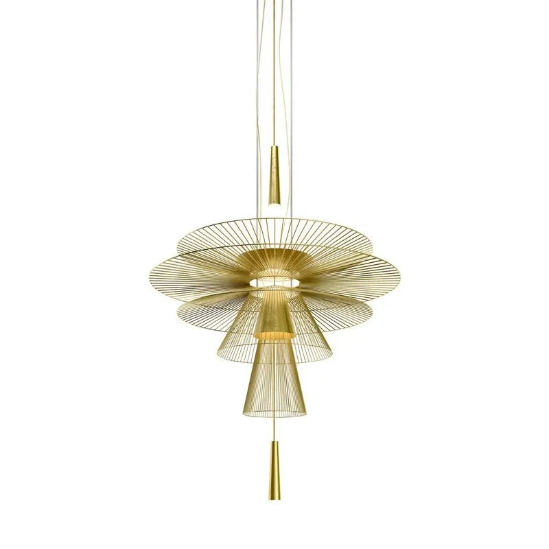 New Trend Luxury Metal Cord LED Chandelier Pendant Lighting - Hans Lumiere
