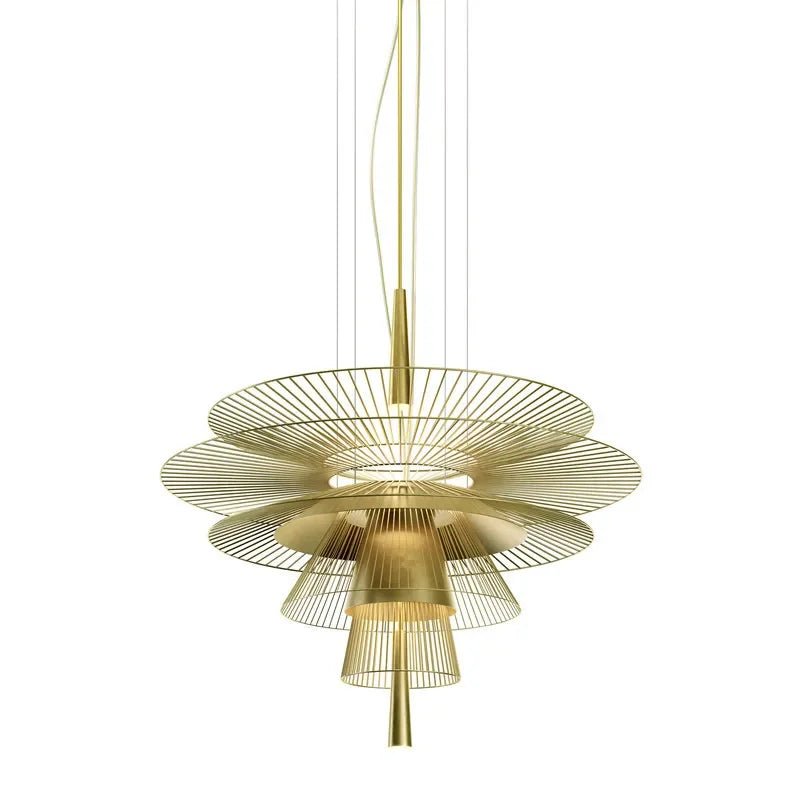 New Trend Luxury Metal Cord LED Chandelier Pendant Lighting - Hans Lumiere