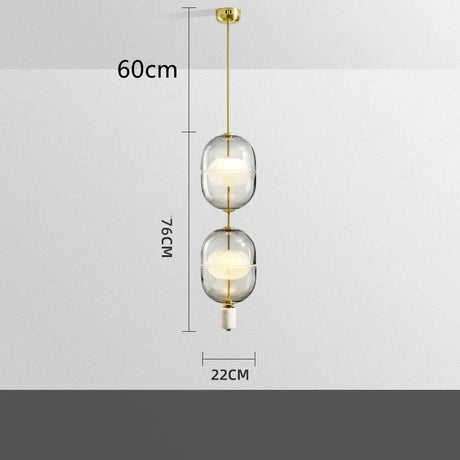 Nordic Bedroom Bedhead Glass Chandelier - Hans Lumiere