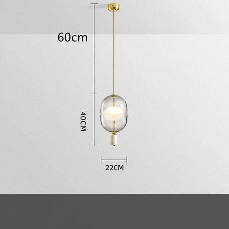 Nordic Bedroom Bedhead Glass Chandelier - Hans Lumiere