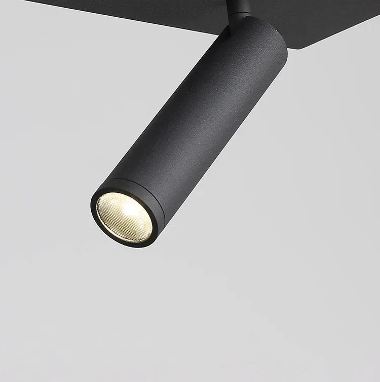 Nordic Black LED Chandelier | Suspension Ceiling Light - Hans Lumiere