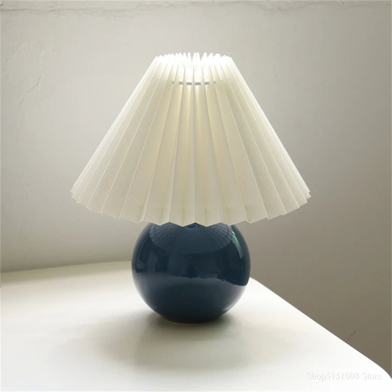 Nordic Ceramic Table Lamp – USB LED Bedside Light - Hans Lumiere