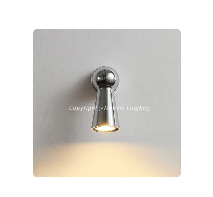 Nordic Chrome Adjustable LED Wall Sconce – Touch Dimmable Reading Light - Hans Lumiere