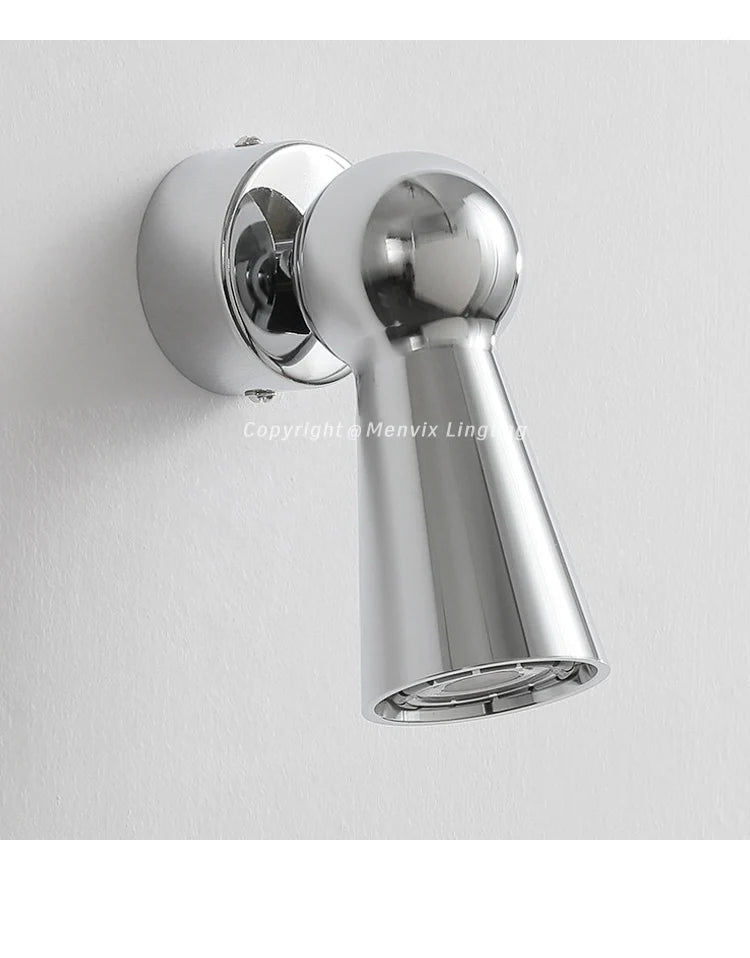 Nordic Chrome Adjustable LED Wall Sconce – Touch Dimmable Reading Light - Hans Lumiere