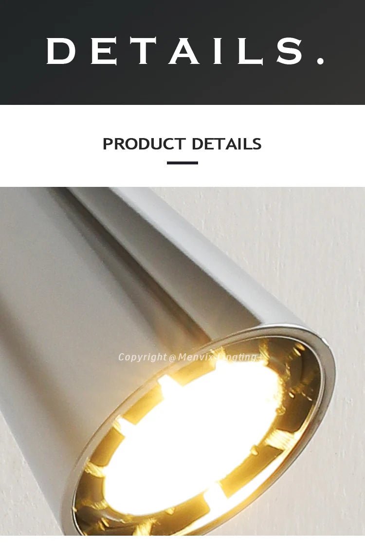Nordic Chrome Adjustable LED Wall Sconce – Touch Dimmable Reading Light - Hans Lumiere