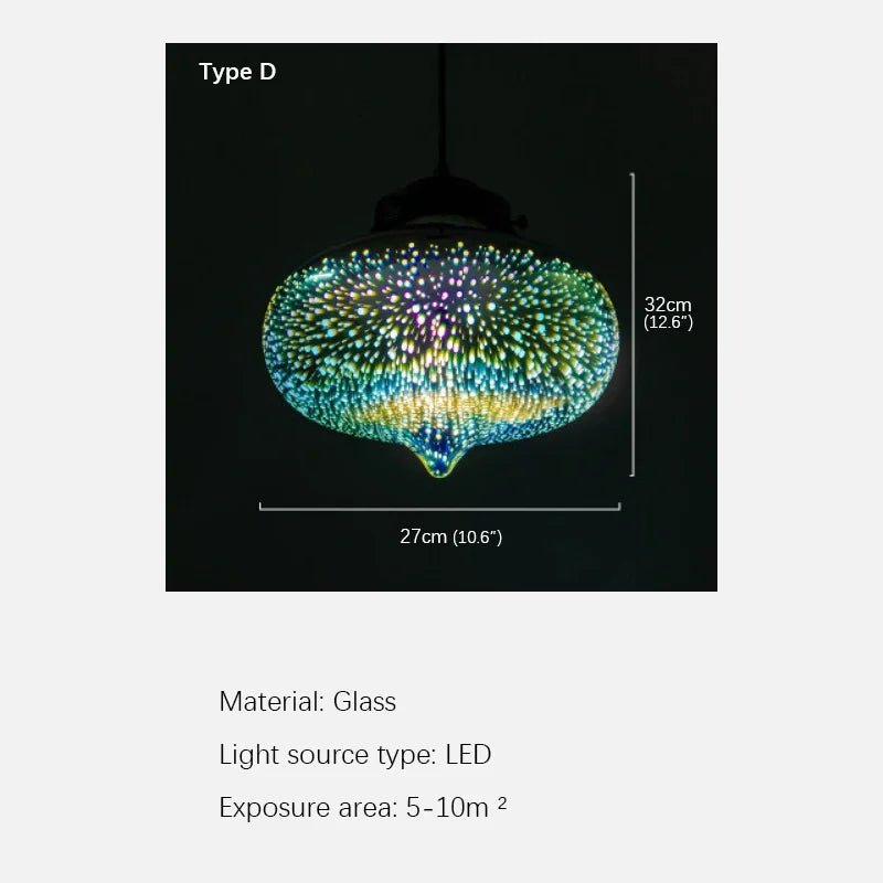 Nordic Color Glass Pendent Lamp - Hans Lumiere