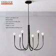 Nordic Copper Gold/Black Chandelier Pendant Light - Hans Lumiere