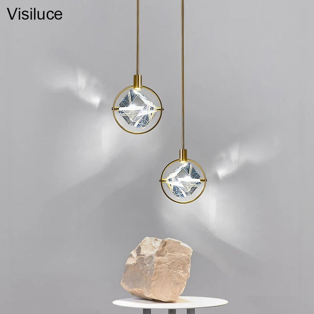 Nordic Crystal Led Pendant Lights Fixture - Hans Lumiere