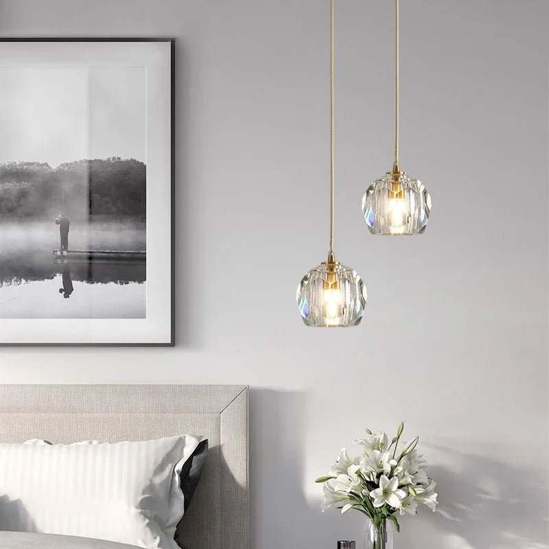Nordic Design Round Crystal Ball Chandelier - Hans Lumiere